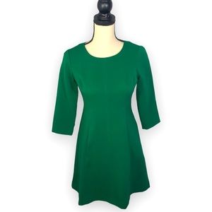 Vince Camuto Women Emerald Green A-Line Cocktail Holiday Dress Sz 0P